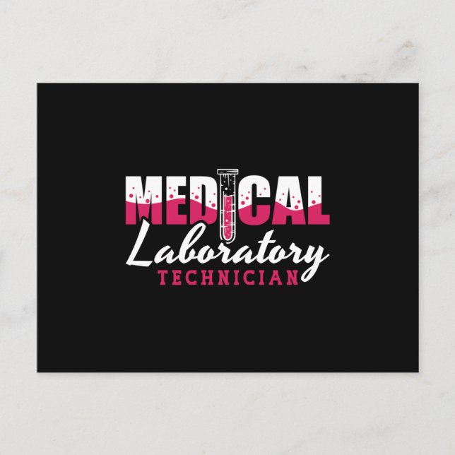 Medical Laboratory Technician Chemist Lab Tech Postcard (Front)