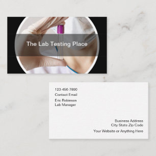 Medical Laboratory Testing Facility Business Card