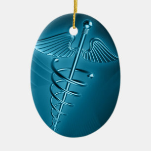 Medical Logo Christmas Orniment Ceramic Ornament