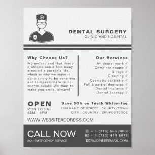 Medical Logo, Dentistry, Dentist Advertising Poster