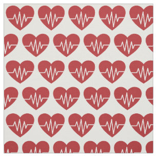 Medical love Heart Pattern Fabric