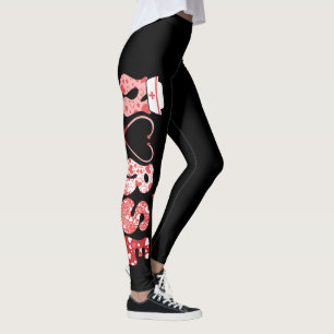 Medical Love Hearts Nurse Fun Valentine Leggings
