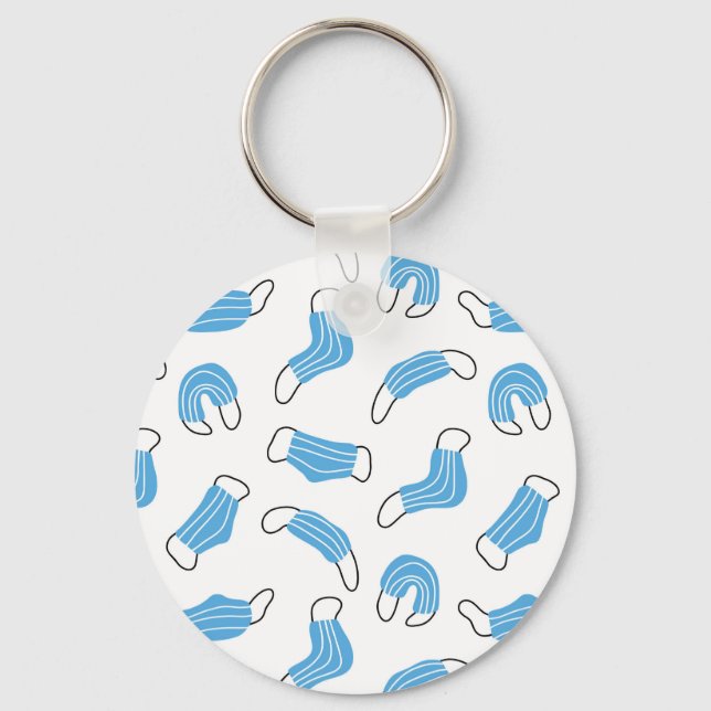 Medical mask pattern key ring (Front)