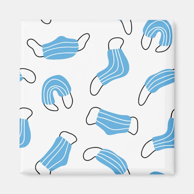 Medical mask pattern magnet (Front)