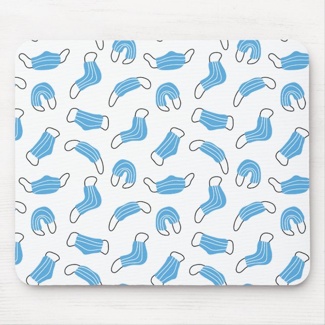 Medical mask pattern mouse pad (Front)