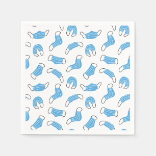 Medical mask pattern napkin