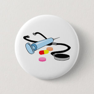 MEDICAL MONTAGE 6 CM ROUND BADGE