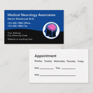 Medical Neurology Appointment Business Cards