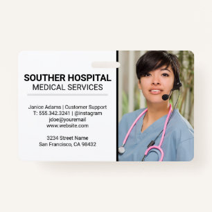 Medical Nurse   Customer Service ID Badge