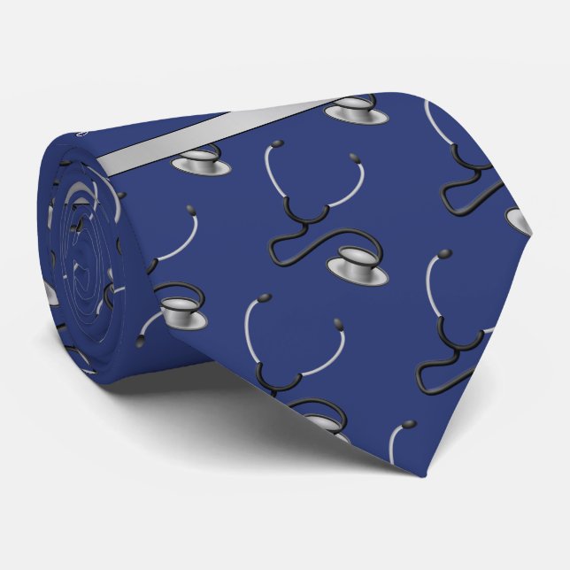 Medical, Nurse, Doctor themed stethoscopes, Name Tie (Rolled)