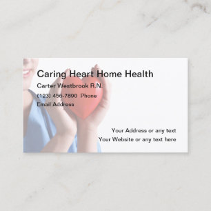 Medical Nurse Heart Symbol Business Cards