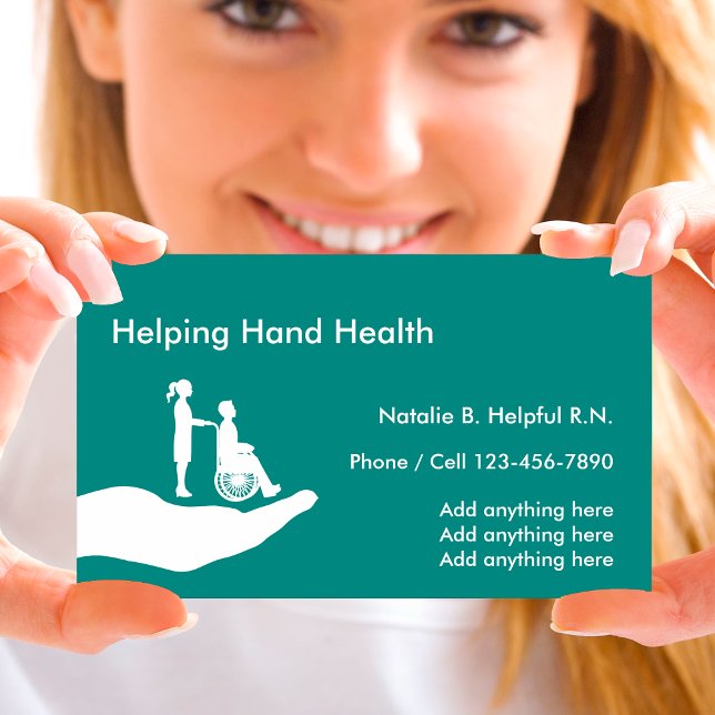 Medical Nurse Home Health Business Card (Creator Uploaded)