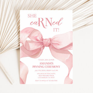 Medical Nurse Pinning Graduation Party Invitation