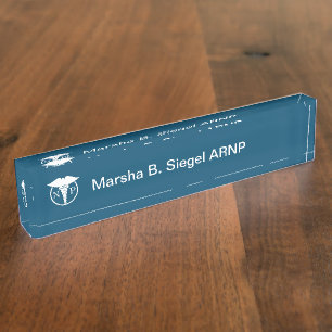 Medical Nurse Practitioner Logo Design Nameplate