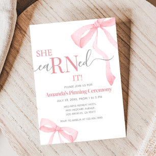 Medical Nurse RN Pinning Graduation Party Invitation