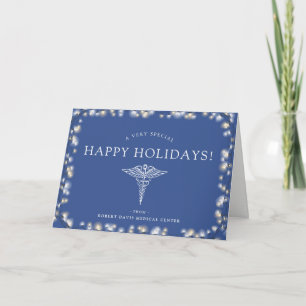 Medical Office Custom Happy Holidays Holiday Card