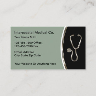 Medical Office Doctor Business Cards Modern