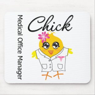 Medical Office Manager Chick Mouse Pad