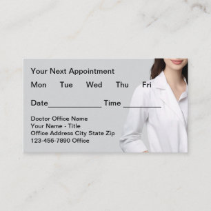 Medical Office Simple Appointment Cards 