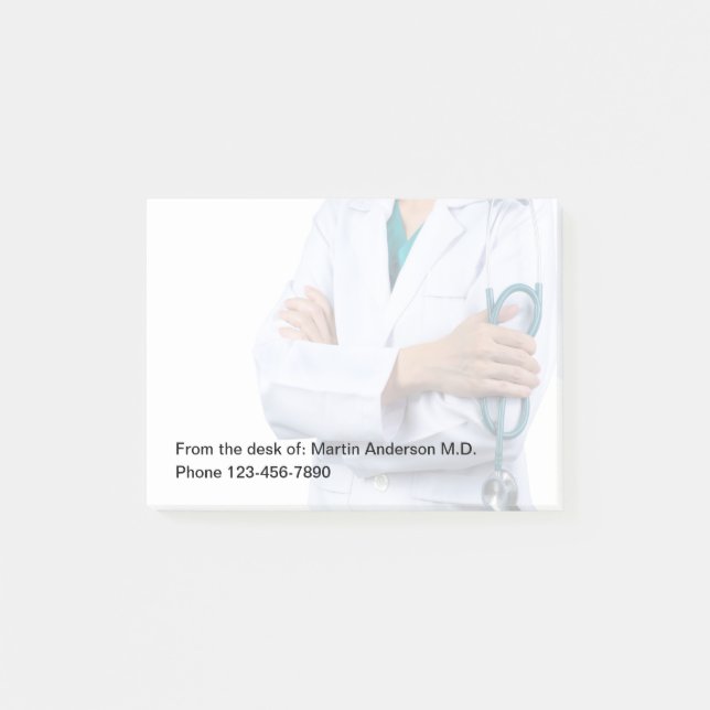 Medical Office Staff From The Desk Of Post-it Notes (Front)