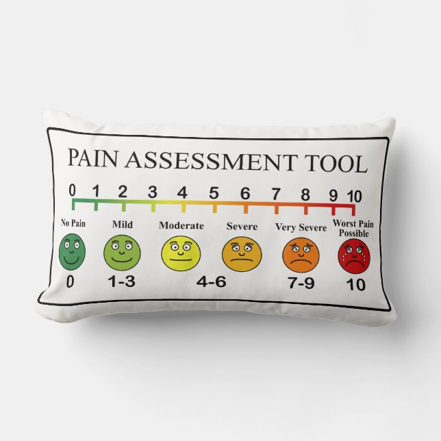 Medical Pain Assessment Tool Chart Lumbar Cushion (Front)