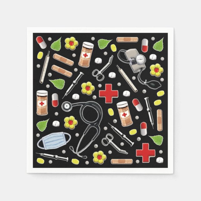 Medical Party Paper Napkins (Front)