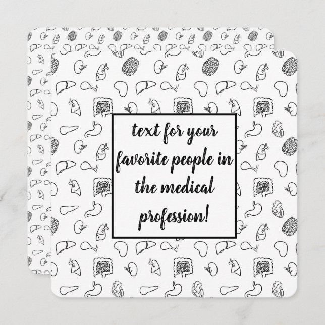 Medical Pattern Card (Front/Back)