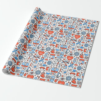 Medical Pattern Wrapping Paper