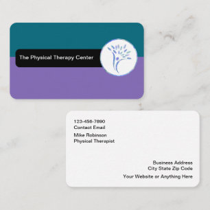 Medical Physical Therapist Business Cards