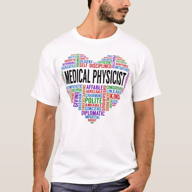 Medical Physicist Heart T-Shirt (Front)