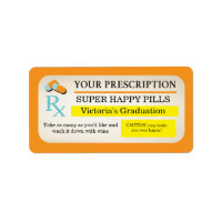 Medical prescription labels Nurse party favours