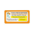 Medical prescription labels Nurse party favours