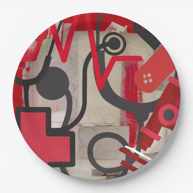Medical Profession Paper Plate (Front)