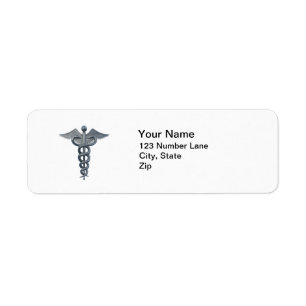 Medical Profession Symbol Return Address Label