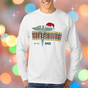 Medical Professional Credentials Merry Christmas T-Shirt