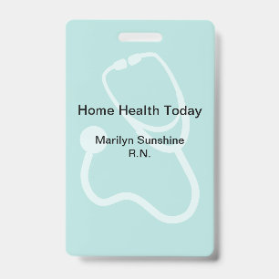Medical Professional Modern Layout ID Badge
