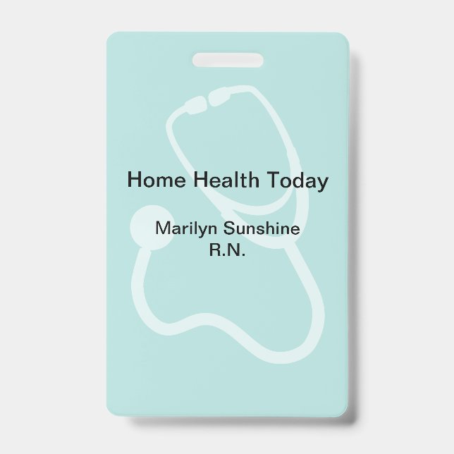 Medical Professional Modern Layout ID Badge (Front)