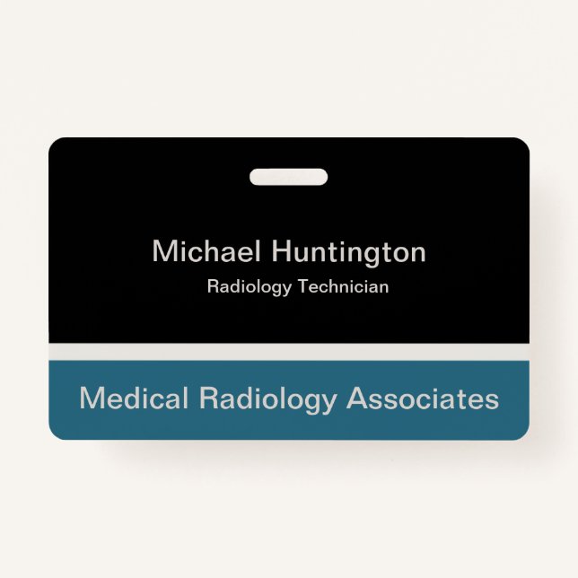 Medical Radiology Tech ID Badge (Front)