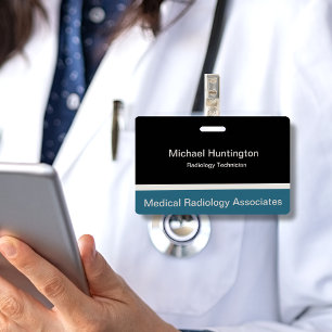 Medical Radiology Tech ID Badge