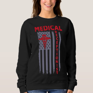 Medical Receptionist Healthcare Worker Appreciatio Sweatshirt