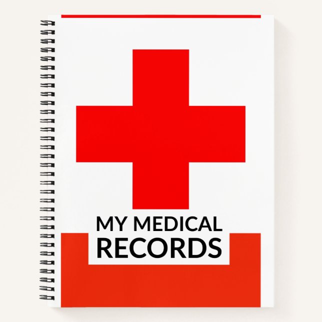 Medical Record Keeper Notebook style 2 (Front)