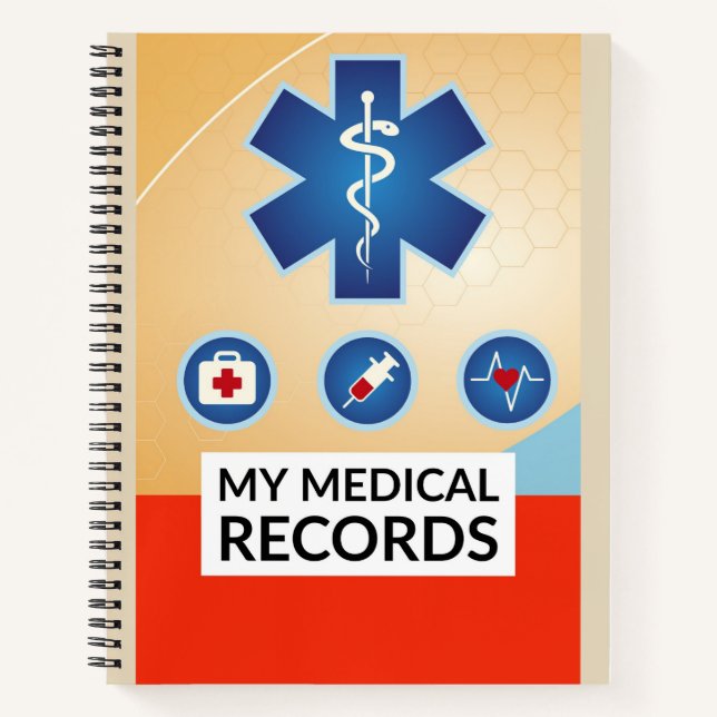Medical Record Keeper Notebook style 3 (Front)