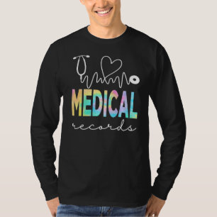 Medical Records Tiedye World Health Day T-Shirt