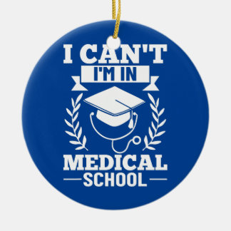 Medical School Doctor Student Med Education Ceramic Ornament