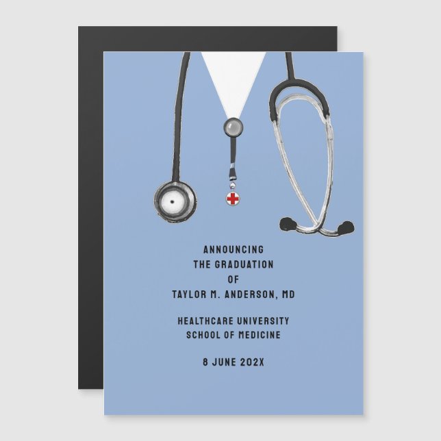 Medical School Graduation Announcement  (Front/Back)