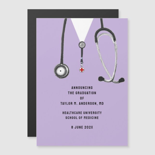 Medical School Graduation Announcement  (Front/Back)