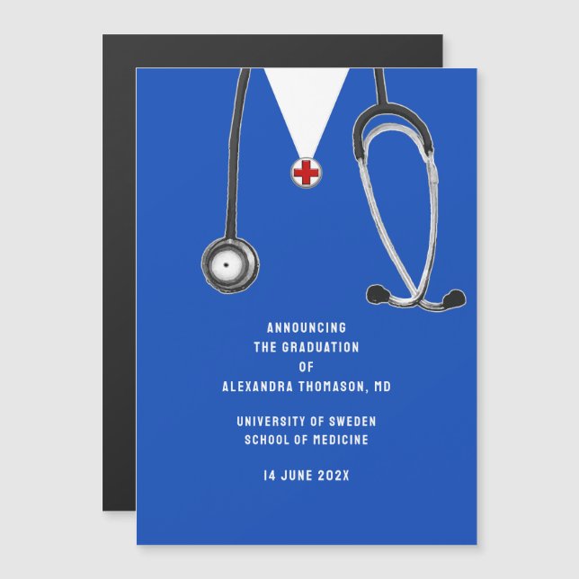 Medical School Graduation Announcement (Front/Back)