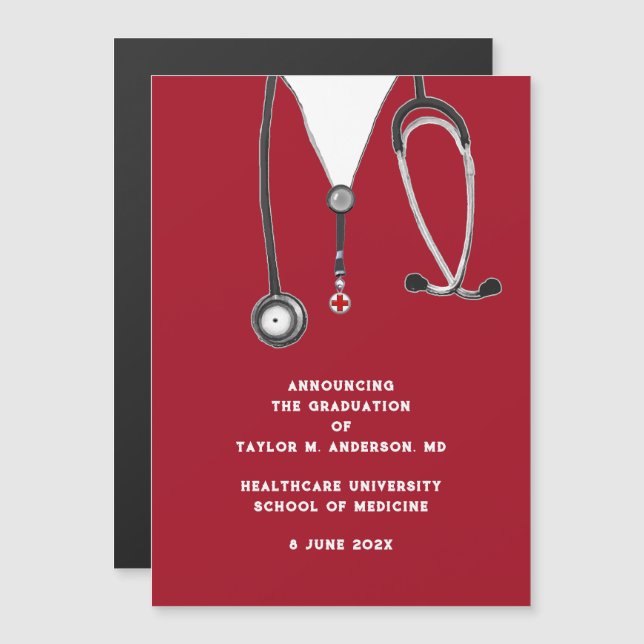 Medical School Graduation Announcement  (Front/Back)