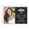 Medical School Graduation Announcement Black Gold