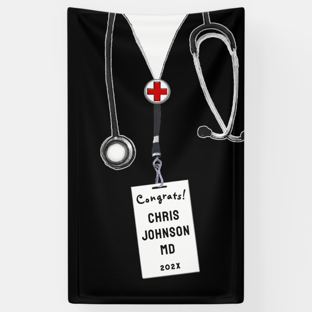 Medical School Graduation Banner (Vertical)
